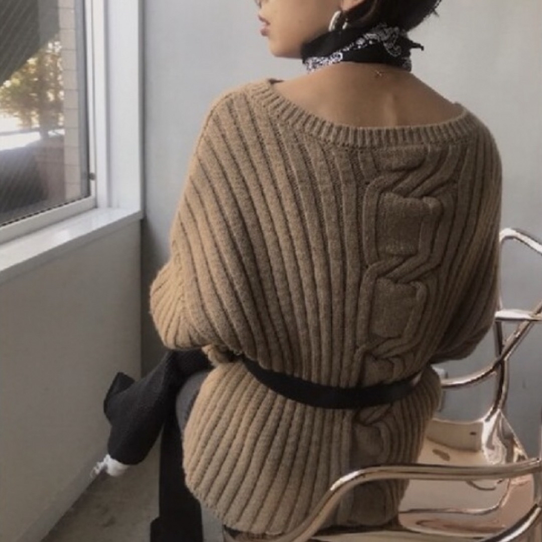 新品タグ アメリヴィンテージ CHAIN LINE KNIT