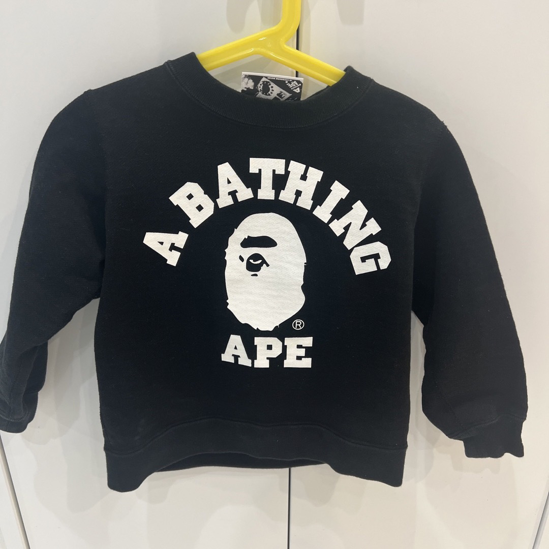 A BATHING APE(アベイシングエイプ)のエイプ　キッズ　トレーナー　110 キッズ/ベビー/マタニティのキッズ服男の子用(90cm~)(Tシャツ/カットソー)の商品写真