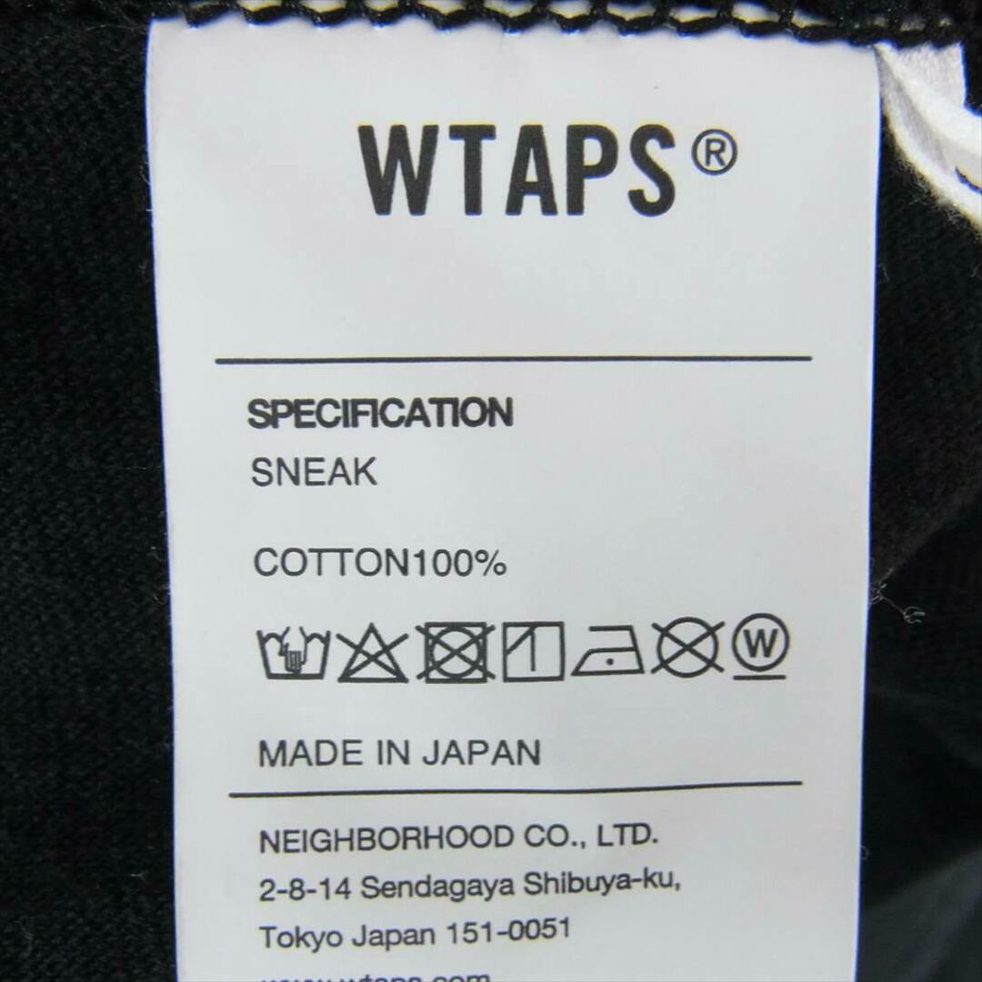 W)taps(ダブルタップス)のWTAPS ダブルタップス カットソー SNEAK MOON&STAR L/S TEE ムーン スター プリントロングスリーブ 長袖 Tシャツ ロンT ブラック系 02【中古】 メンズのトップス(Tシャツ/カットソー(七分/長袖))の商品写真