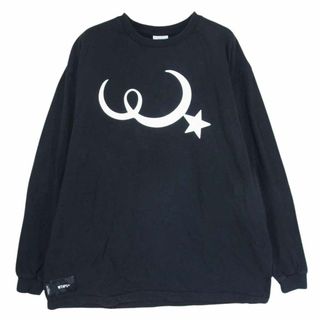 ダブルタップス(W)taps)のWTAPS ダブルタップス カットソー SNEAK MOON&STAR L/S TEE ムーン スター プリントロングスリーブ 長袖 Tシャツ ロンT ブラック系 02【中古】(Tシャツ/カットソー(七分/長袖))