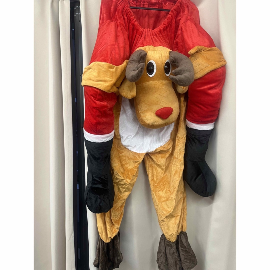 サンタクロース クリスマス衣装トナカイに乗ったサンタ　立体ズボン(上着付きなし) エンタメ/ホビーのコスプレ(衣装一式)の商品写真