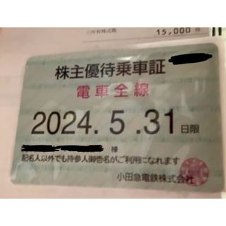 【定期型】小田急線株主優待乗車証(鉄道乗車券)
