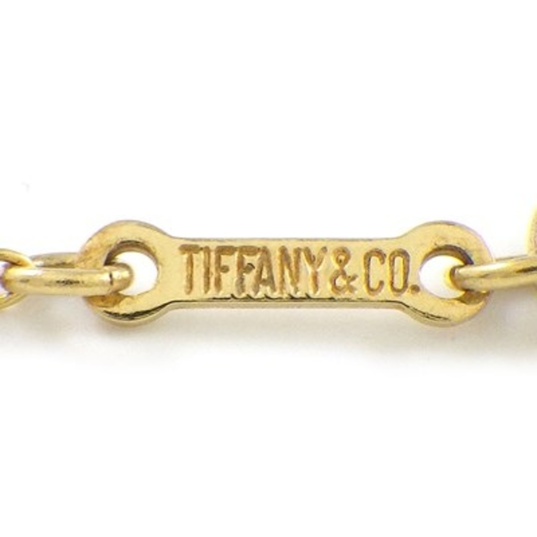 商品番号210682ティファニー Tiffany & Co. ネックレス オープンハート ネフライト K18YG