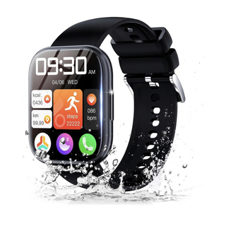 スマートウォッチ 1.85インチ大画面 iPhone Android対応(腕時計(デジタル))