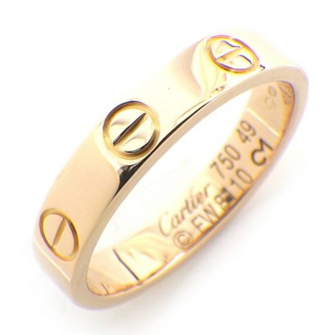 参考定価189200円カルティエ Cartier リング ラブ ウェディング バンド B4085200 ミニ K18PG 9号 / #49