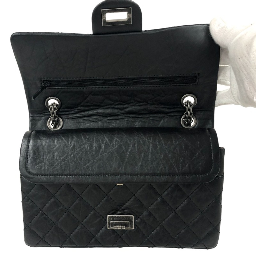 シャネル CHANEL 2.55マトラッセチェーンショルダー A37586 カーフ エイジドカーフ レディース ショルダーバッグ