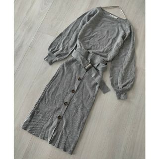 マウジー(moussy)のmoussy BUTTON UP BLOUSING OP(ロングワンピース/マキシワンピース)