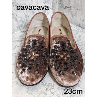 サヴァサヴァ(cavacava)の人気完売 cavacava サヴァサヴァ フラットパン プス シューズ 23cm(ハイヒール/パンプス)