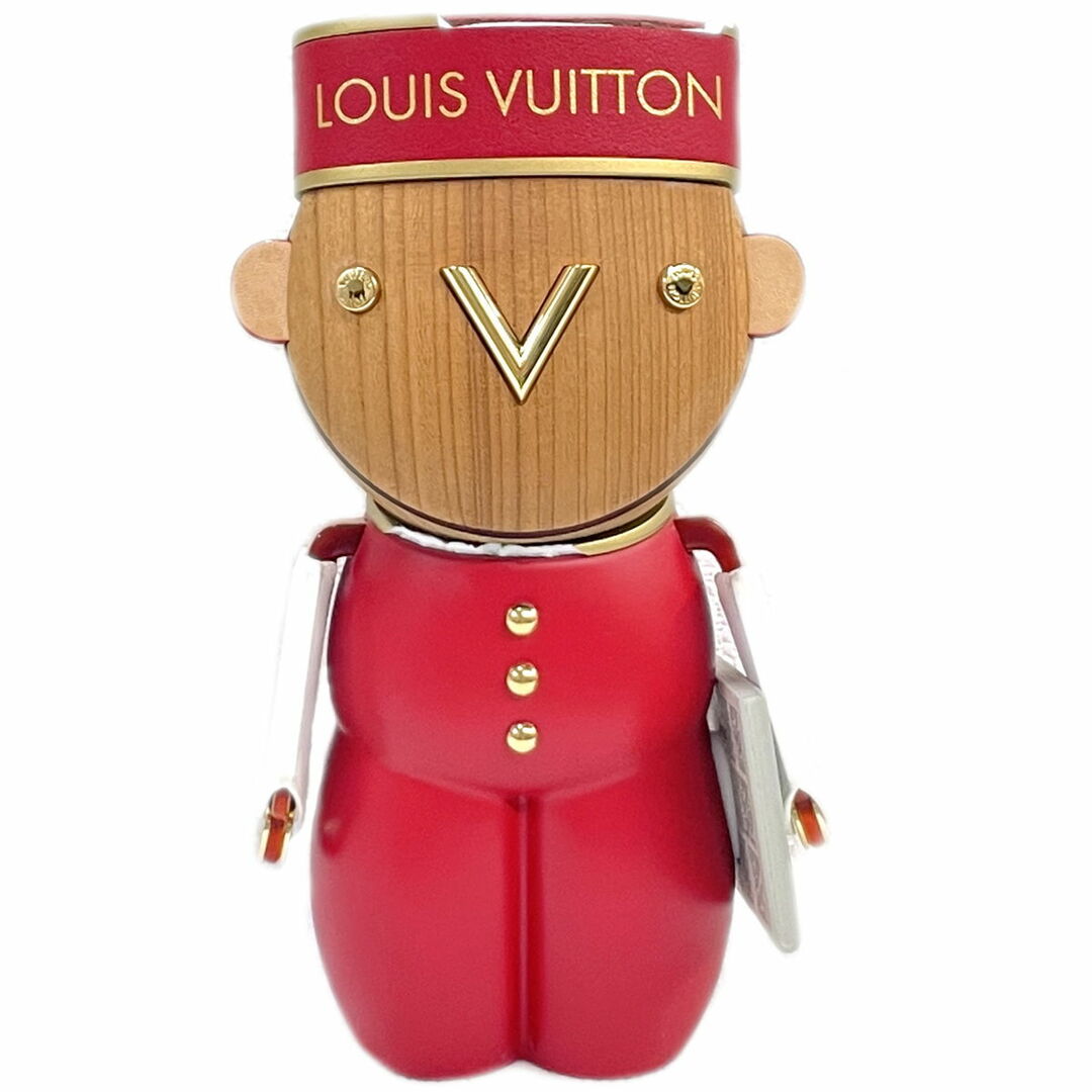 インテリア/住まい/日用品本物 ルイヴィトン LOUIS VUITTON LV ガストンポーター ベルボーイ オブジェ 置物 ウッド レッド ブラウン ビトン 雑貨小物