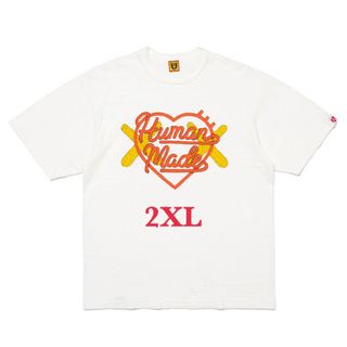 【新品】ヒューマンメイド x カウズ メイド グラフィック Tシャツ #1  白