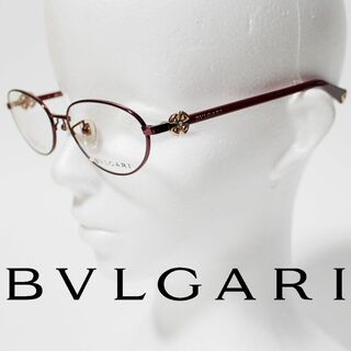 ブルガリ(BVLGARI)の新品 ブルガリ フルリム ストーン装飾フラワー 54□17-145 眼鏡フレーム(サングラス/メガネ)