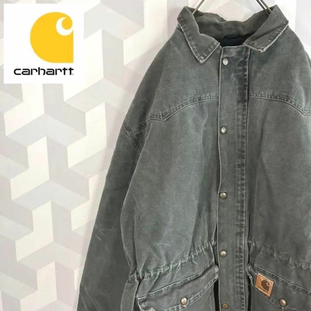 carhartt(カーハート)の【USA製 カーハート】XLダックカバーオールジャケット カーキCarhartt メンズのジャケット/アウター(カバーオール)の商品写真