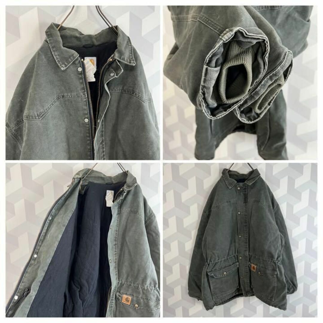 carhartt(カーハート)の【USA製 カーハート】XLダックカバーオールジャケット カーキCarhartt メンズのジャケット/アウター(カバーオール)の商品写真