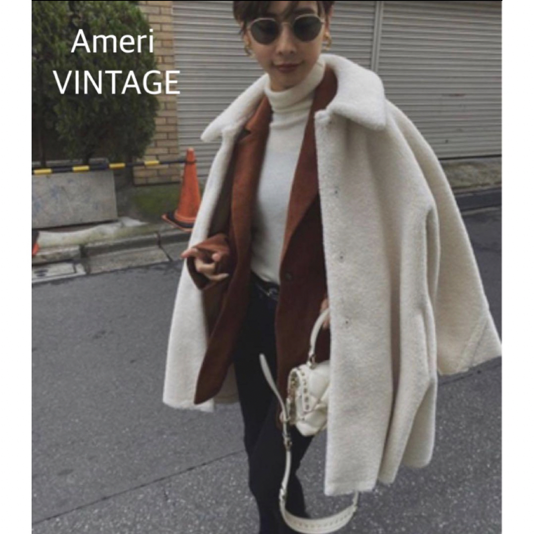 ♡ameri vintage♡ボアコートブルー