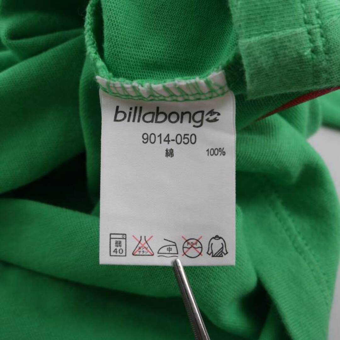 billabong(ビラボン)のビラボン 長袖Tシャツ ロゴT スポーツウエア コットン レディース Mサイズ グリーン BILLABONG レディースのトップス(Tシャツ(長袖/七分))の商品写真