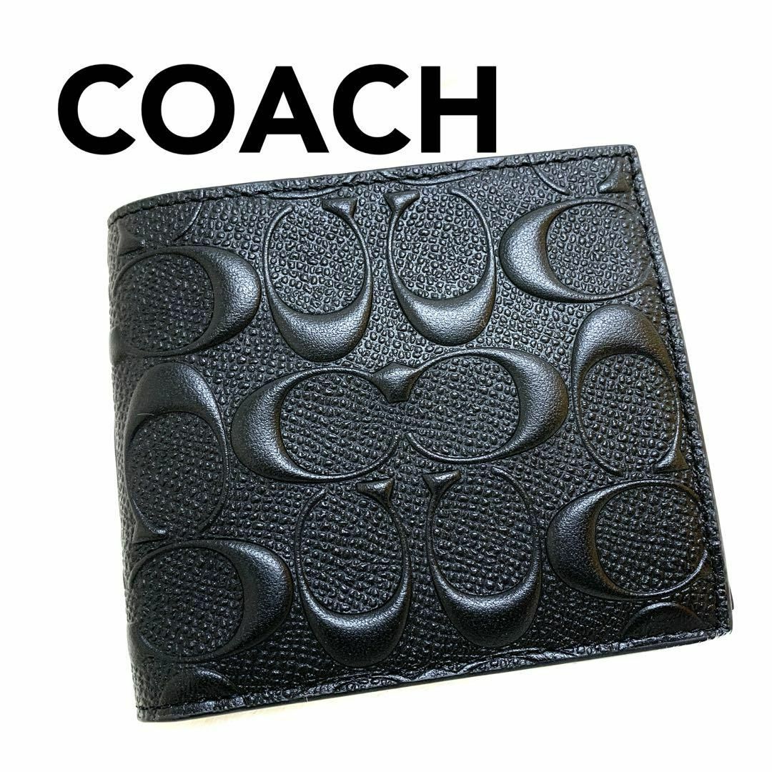 【未使用保管品】COACH コーチ メンズ折り財布 YK13のサムネイル