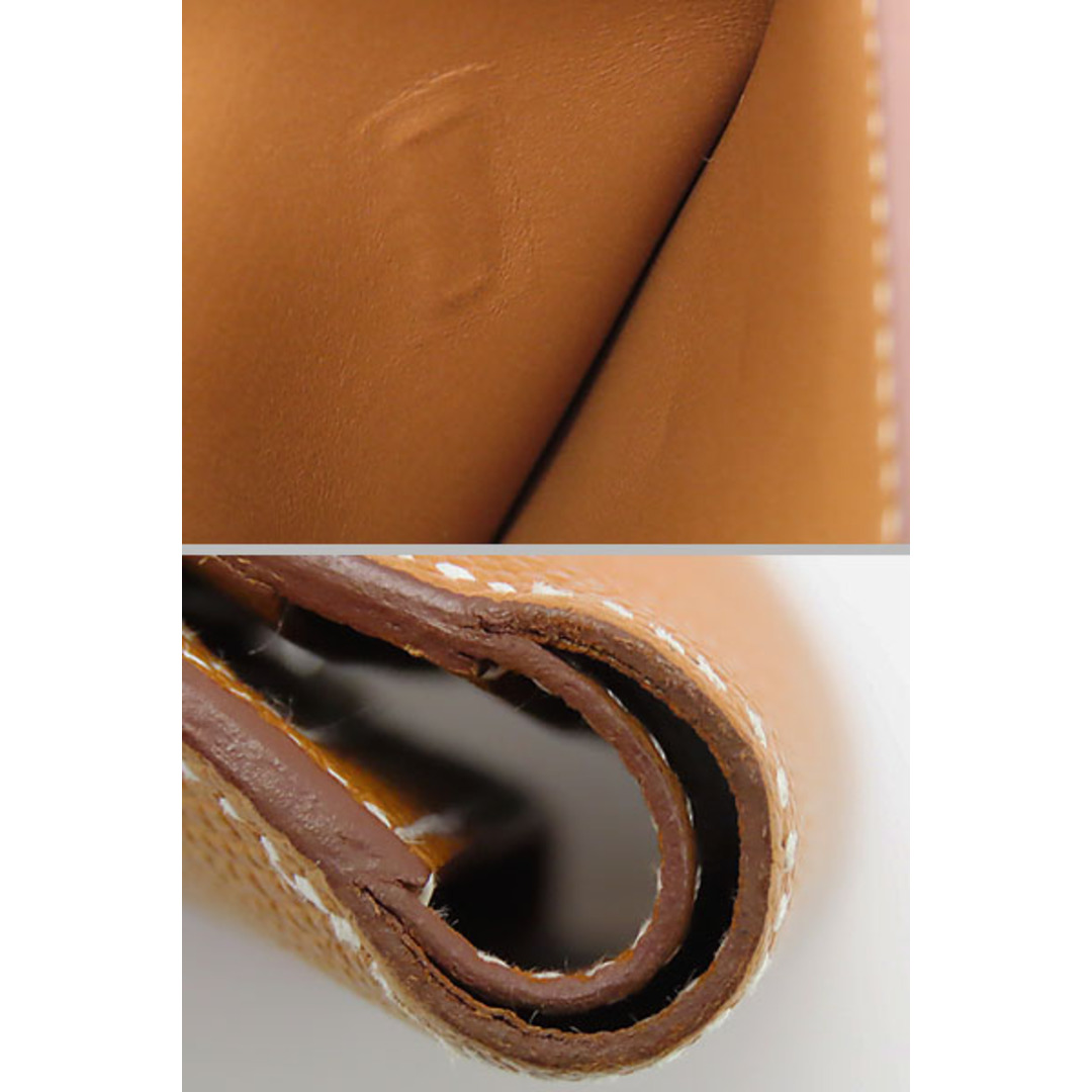 Hermes(エルメス)の超美品エルメスベアンコンパクト二つ折り財布コンパクト財布ゴールドブラ レディースのファッション小物(財布)の商品写真