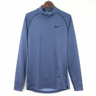 ナイキ(NIKE)のナイキ 長袖シャツ インナーシャツ スポーツウエア― プロ Dri-FIT タイトフィット 青 メンズ Lサイズ ブルー NIKE(シャツ)