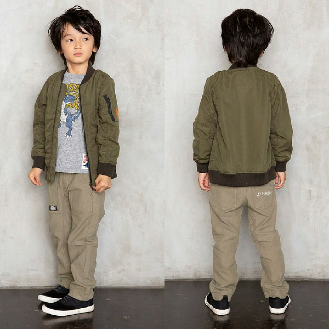 F.O.KIDS(エフオーキッズ)のディッキーズ F.O.KIDS コラボ ベイカーパンツ　2点　DICKIES　1 キッズ/ベビー/マタニティのキッズ服男の子用(90cm~)(パンツ/スパッツ)の商品写真