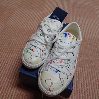 コンバース(CONVERSE)のカッコかわいい‼未使用品　レディース　converse　レザースニーカー(スニーカー)