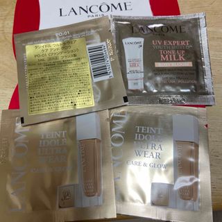 ランコム(LANCOME)のランコム　タンイドルファンデーション！日焼け止めセット！(ファンデーション)