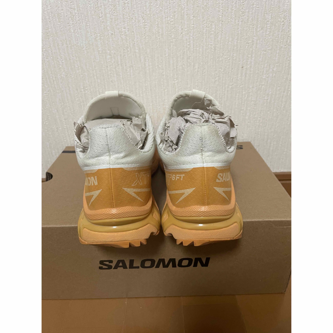 SALOMON(サロモン)のSalomon オフホワイト＆オレンジ XT-6 FT スニーカー 26cm メンズの靴/シューズ(スニーカー)の商品写真