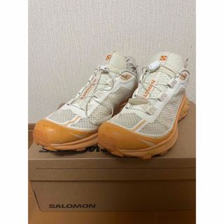 サロモン(SALOMON)のSalomon オフホワイト＆オレンジ XT-6 FT スニーカー 26cm(スニーカー)