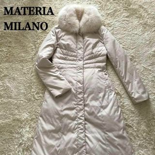 DCガレージダウン【美品】　MATERIA MILANO ダウン90% フェザー10% フォックス