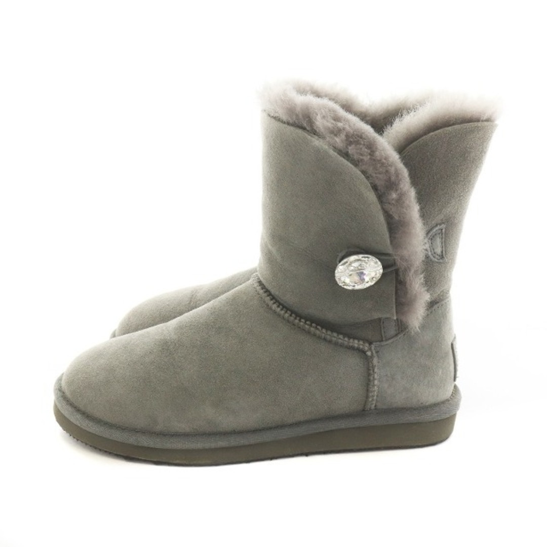 UGG アグ ベイリーボタン  グレー US7 24cm