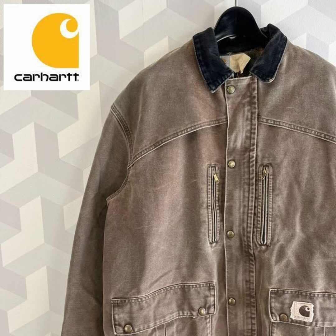 carhartt - 【90s USA製】カーハート 襟コーデュロイ ダック