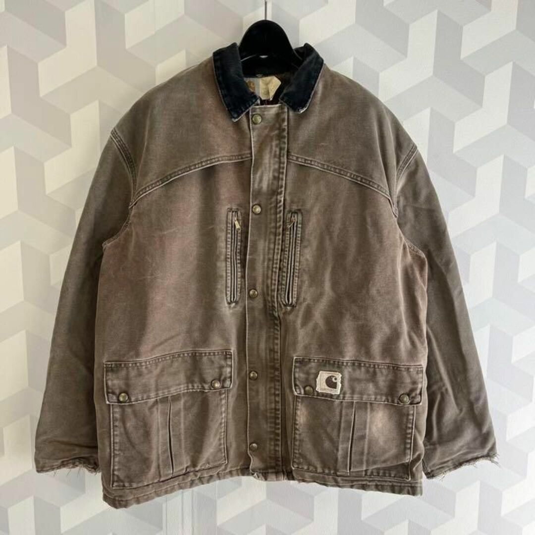 carhartt 80-90s ダックジャケット カバーオール コーデュロイ襟