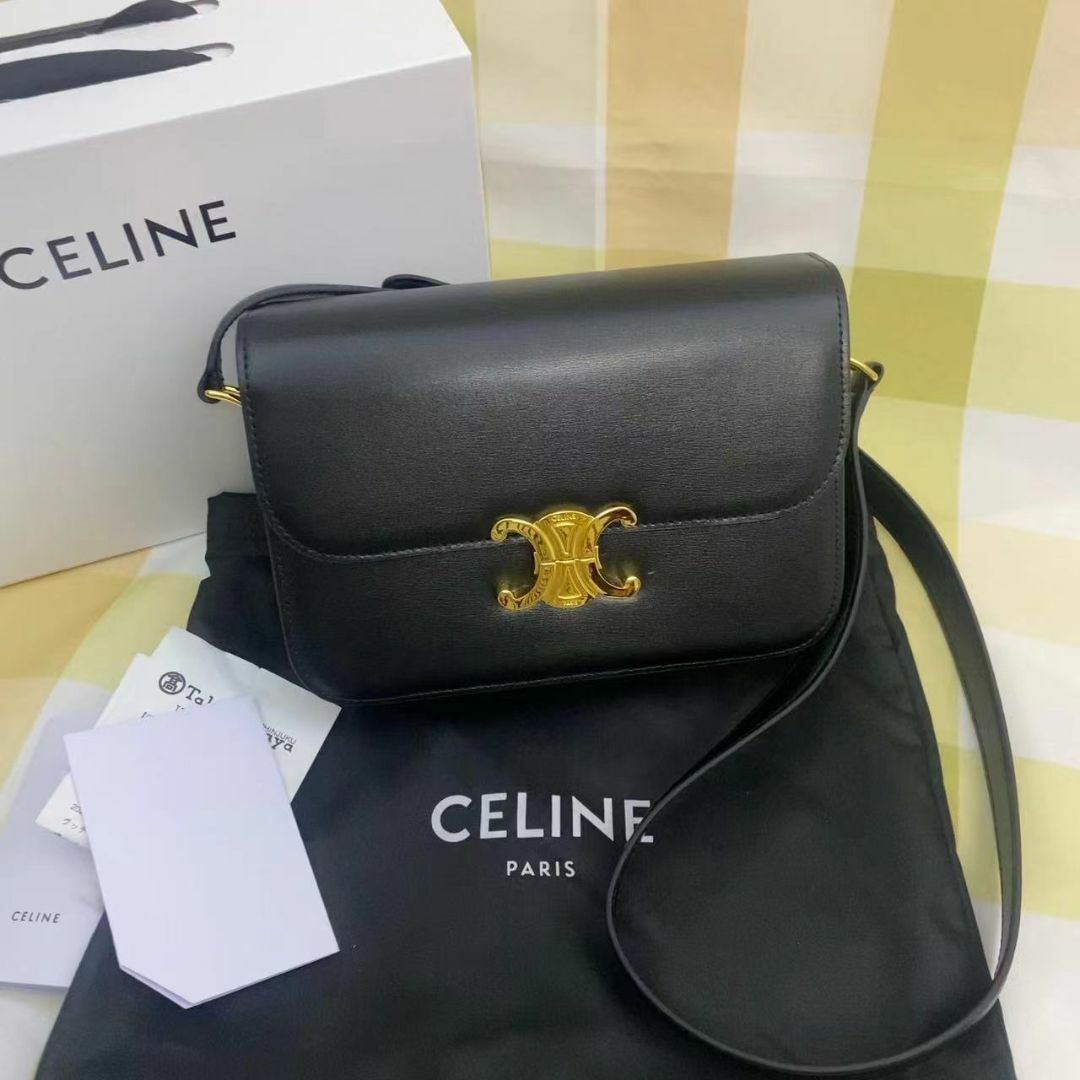 celine - CELINE セリーヌ トリオンフ ショルダーバッグ の通販 by ...