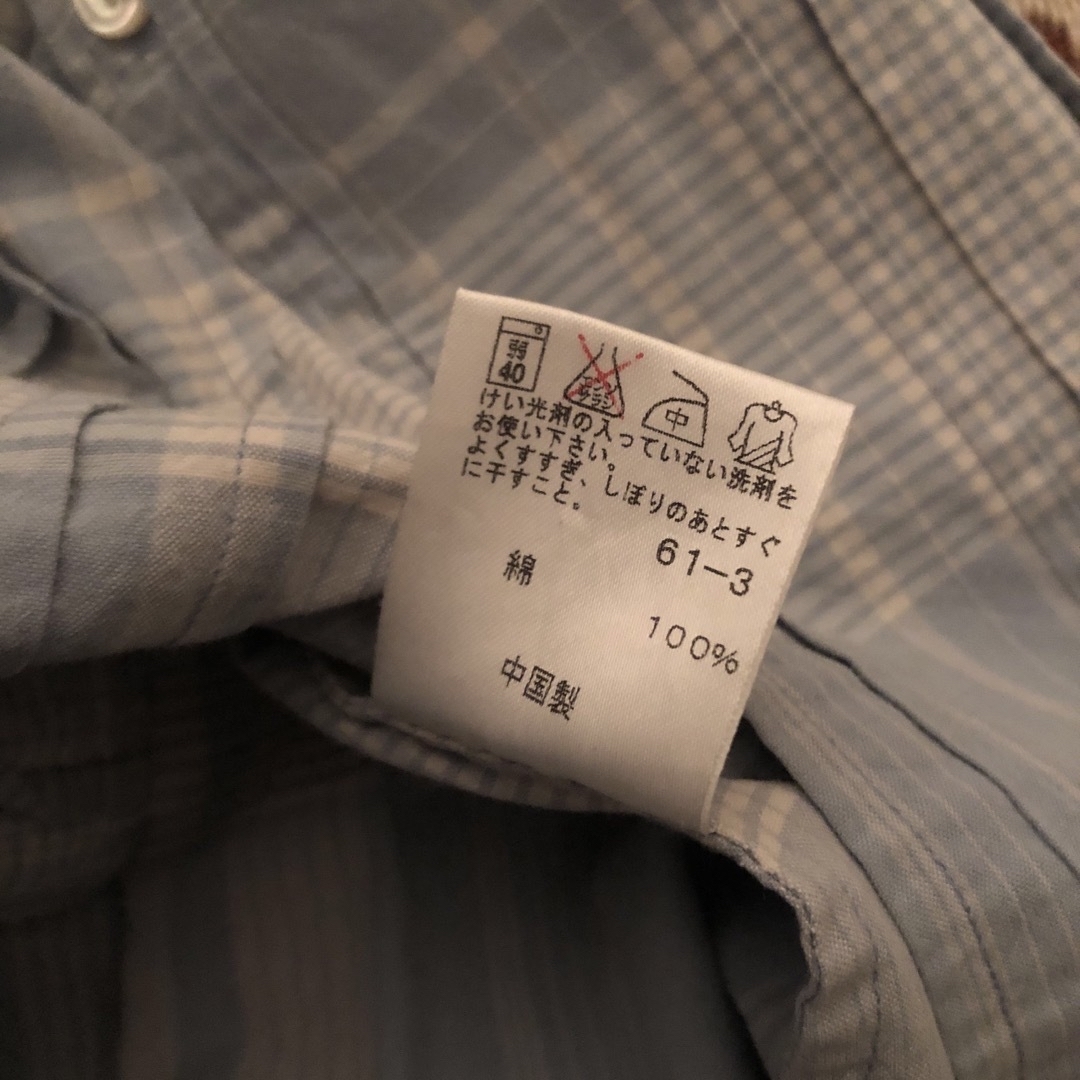 Lochie(ロキエ)のRalph light Blue checked frill blouse レディースのトップス(シャツ/ブラウス(半袖/袖なし))の商品写真