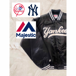 Majestic - New York Yankees　スタジャン　古着　ベースボール　ストリート　