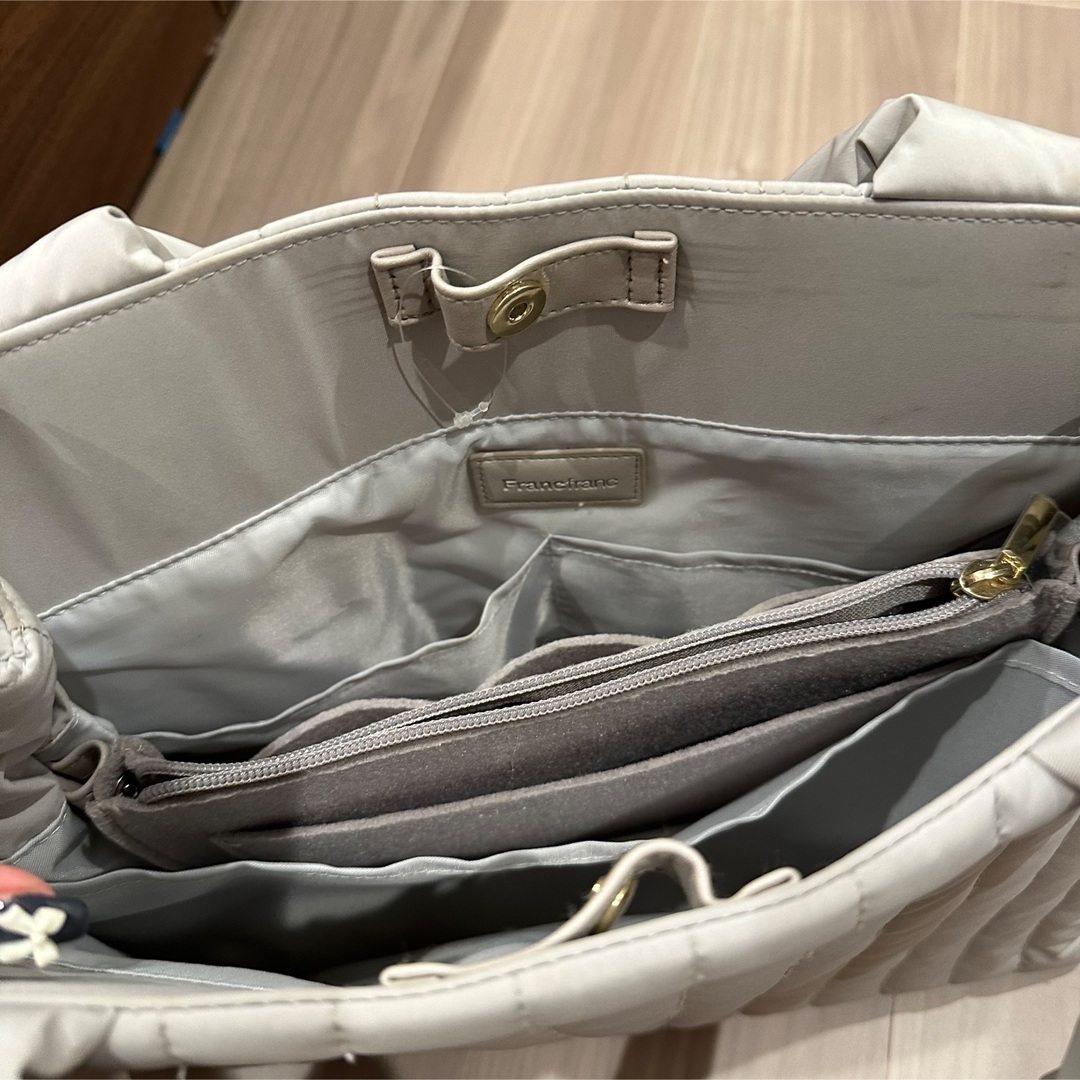 Francfranc(フランフラン)のトートバッグ バッグ キルティング ツールバッグ グレー  レディースのバッグ(トートバッグ)の商品写真