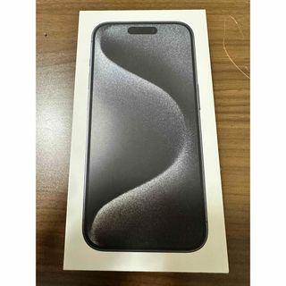 アイフォーン(iPhone)の新作【ほぼ新品】 iPhone 15 pro 128GB  ブラックチタニウム(スマートフォン本体)