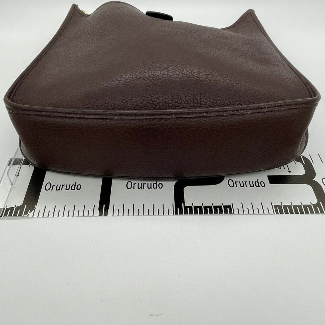 HERMES エルメス エブリン ○Y刻印 ショルダーバッグ ブラウン レザー HERMES エルメス エブリン ○Y刻印 ショルダーバッグ ブラウン レザー