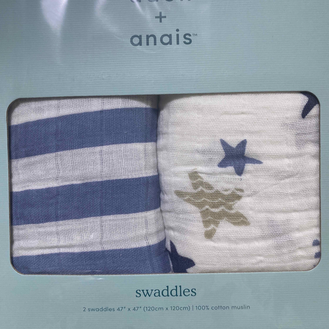 aden+anais(エイデンアンドアネイ)のaden+anais スワドル 2枚セット キッズ/ベビー/マタニティのこども用ファッション小物(おくるみ/ブランケット)の商品写真