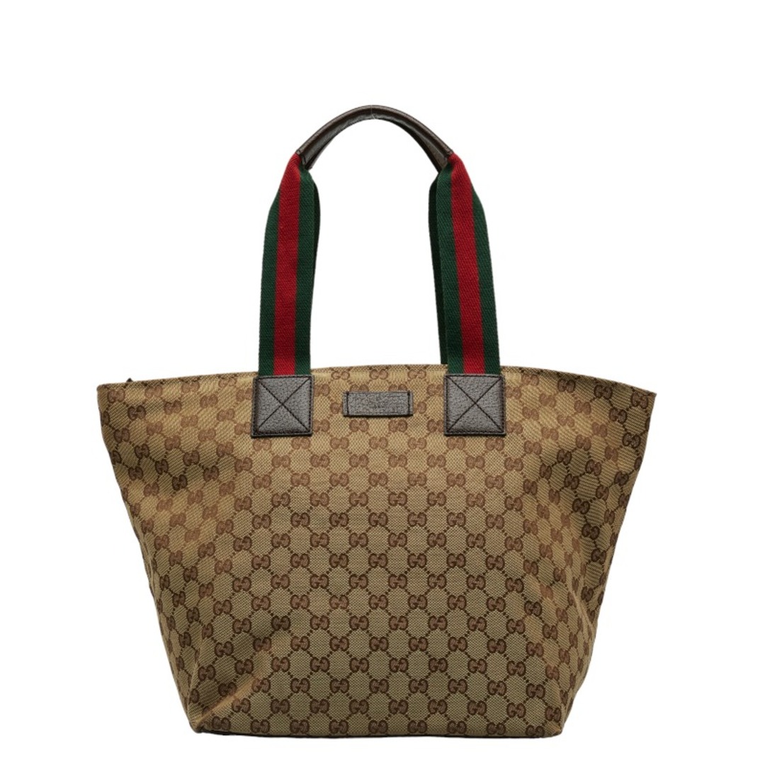 Gucci(グッチ)のグッチ GGキャンバス シェリーライン トートバッグ 131231 キャンバス レディース GUCCI 【1-0120296】 レディースのバッグ(トートバッグ)の商品写真