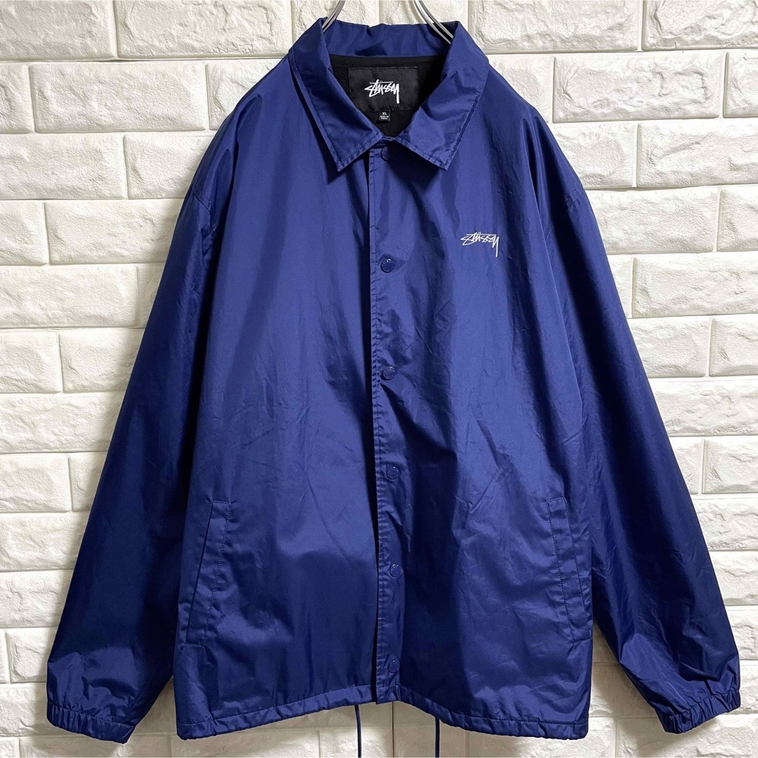 STUSSY ステューシー M バッグ アーチロゴ コーチジャケット ブラックだるま