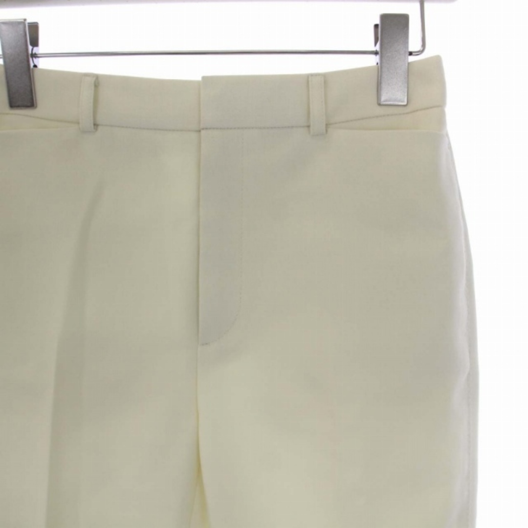 ベイジ BEIGE 22SS クロップドパンツ ジップフライ 32 XS 白 レディースのパンツ(その他)の商品写真