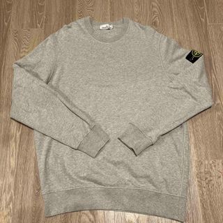 STONE ISLAND　ロゴスウェットトレーナー グレー サイズ：XL