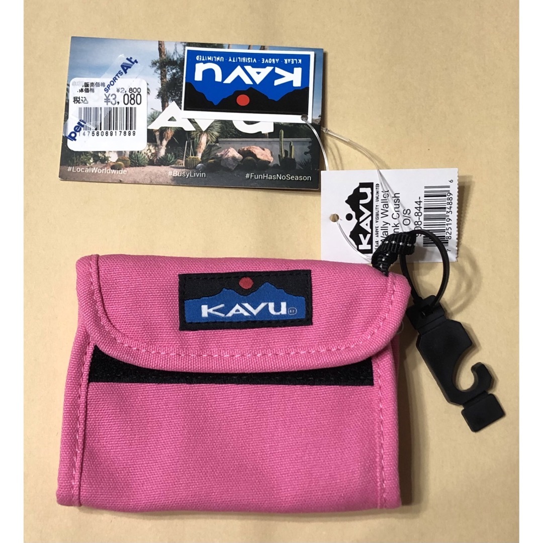 KAVU(カブー)の【新品】kavu カブー ワリーワレット ピンククラッシュ レディースのファッション小物(財布)の商品写真