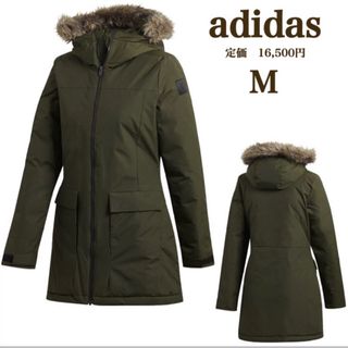 アディダス(adidas)の新品　adidas アディダス　パテッド　中綿　ハーフコート　ジャケット　M(ロングコート)