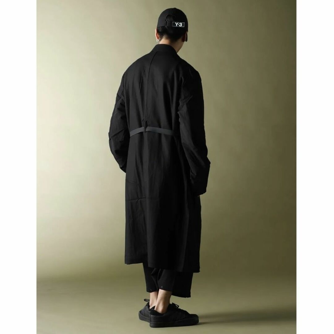 Yohji Yamamoto(ヨウジヤマモト)の中古美品Y-3異素材切替変形トレンチコートXS メンズのジャケット/アウター(トレンチコート)の商品写真