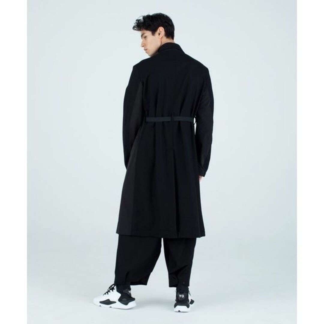 Yohji Yamamoto(ヨウジヤマモト)の中古美品Y-3異素材切替変形トレンチコートXS メンズのジャケット/アウター(トレンチコート)の商品写真