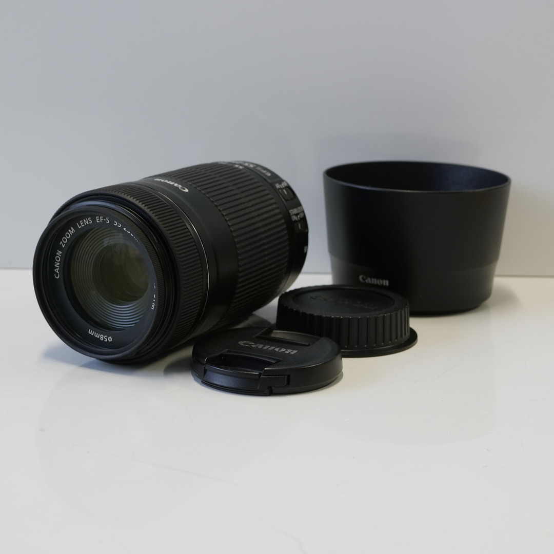 美品】望遠レンズ Canon EF-S 55-250mm F4-5.6 おもしろ IS 美品】望遠レンズ Canon EF-S 55-250mm F4-5.6 おもしろ IS