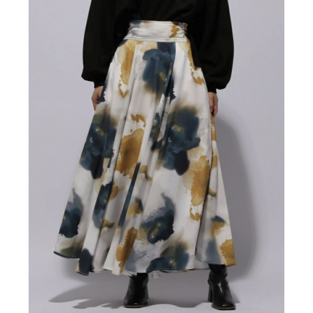 HARE(ハレ)のHARE スプラッシュガラスカート イエロー レディースのスカート(ロングスカート)の商品写真