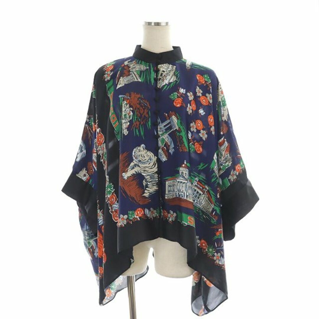 サカイ 21SS Archive Print Mix Shirt シャツ59cm裾幅