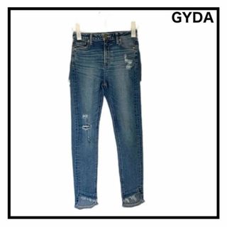 ジェイダ(GYDA)の【GYDA】　ジェイダ　スキニーデニムパンツ　レディース　ダメージ加工　Mサイズ(デニム/ジーンズ)